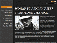 Tablet Screenshot of hunterbio.com